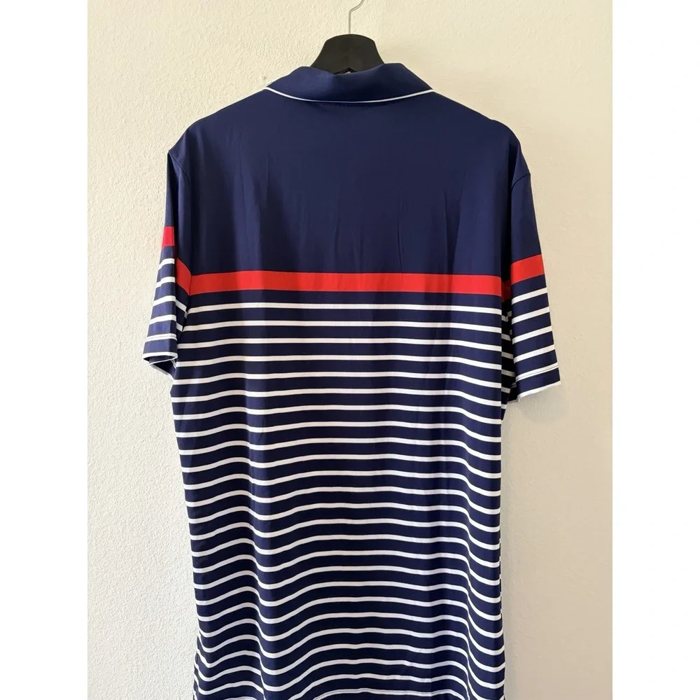 RLX Ralph Lauren 2018 Ryder Cup USA Golf Polo Shirt Mens Size Large L Blue